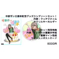 Nakabe Zui - Complete Set - Key Chain - Plastic Folder - Hand-signed - Illustration Board - Postcard - Acrylic Key Chain - VTuber