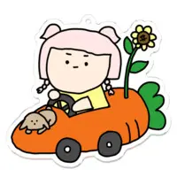 Harema Mau - Acrylic Key Chain - Key Chain - VTuber Size-70 x 70 (mm)