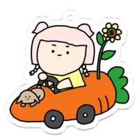 Harema Mau - Acrylic Key Chain - Key Chain - VTuber Size-50 x 50 (mm)