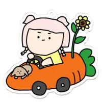 Harema Mau - Acrylic Key Chain - Key Chain - VTuber Size-70 x 70 (mm)