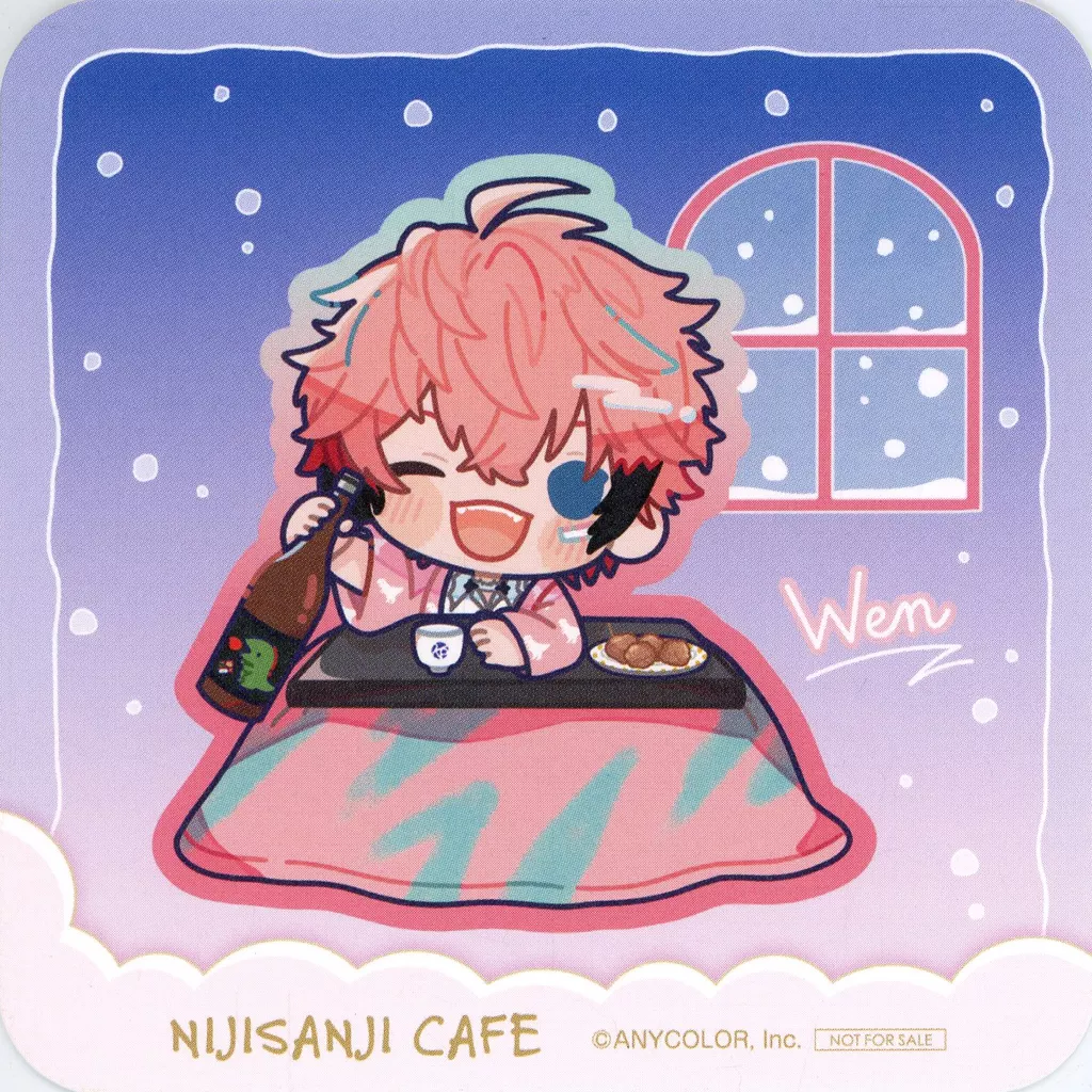 Akagi Wen - Tableware - Coaster - Nijisanji