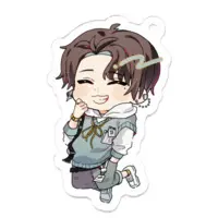 Kurobane Pesu - Acrylic Key Chain - Key Chain - VTuber Size-50 x 50 (mm)