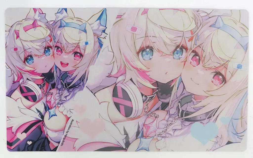 Mococo Abyssgard & Fuwawa Abyssgard - Desk Mat - Trading Card Supplies - hololive English