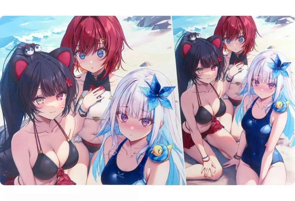 Sanbaka - Desk Mat - Trading Card Supplies - Inui Toko & Ange Katrina & Lize Helesta
