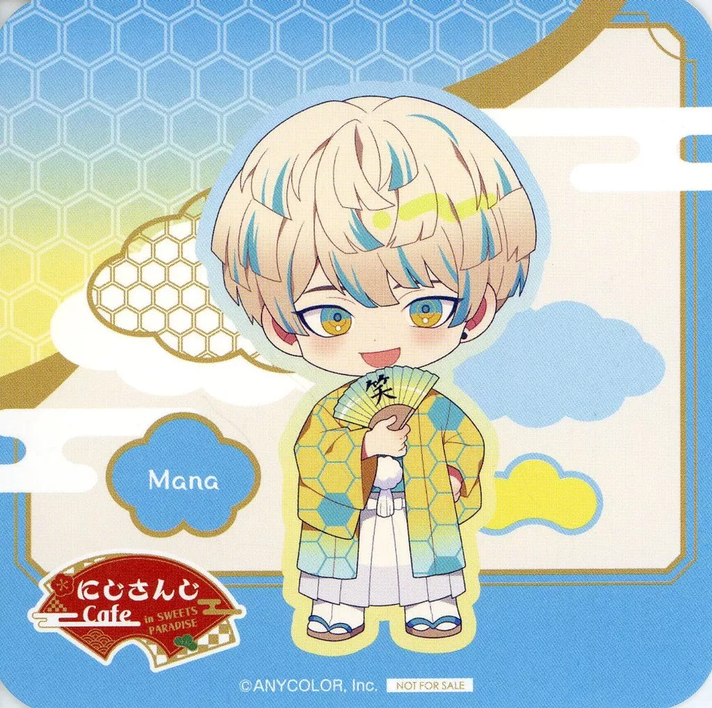 Hibachi Mana - Tableware - Coaster - Nijisanji
