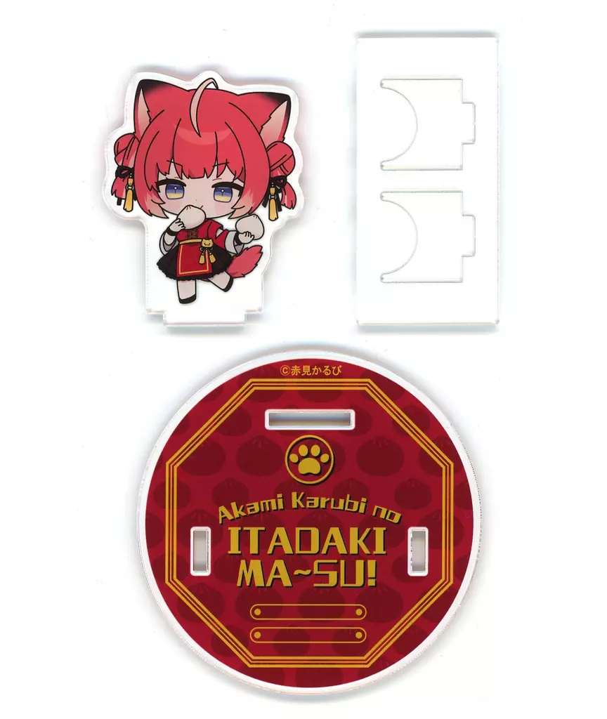 Akami Karubi - Acrylic stand - DMM Scratch! - Chopstick rest - VTuber