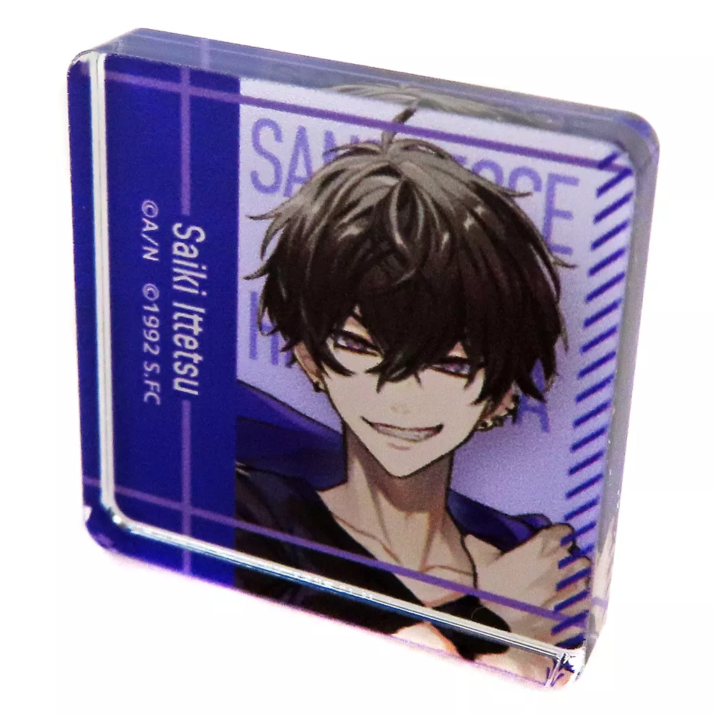 Saiki Ittetsu - Acrylic stand - Acrylic Block - Nijisanji