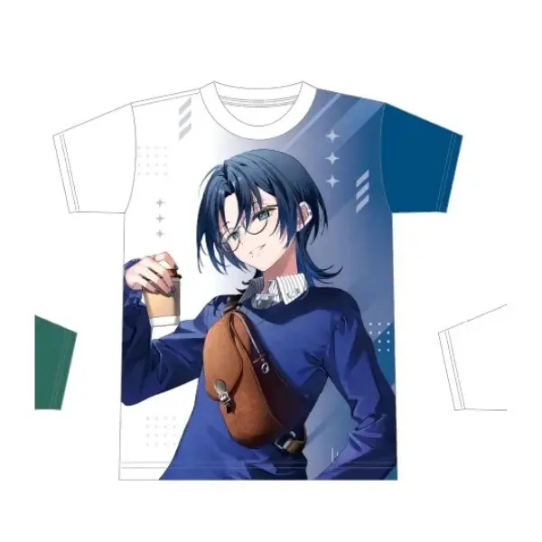 ホロライブ DEV_IS ポップアップ ReGLOSS Tシャツ フリーサイズ Hiodoshi Ao - Clothes - T-shirts - ReGLOSS (火威青 フル