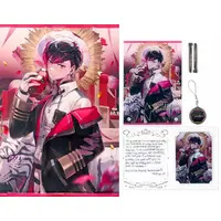 Ver Vermillion - Tapestry - Character Card - Birthday Merch Complete Set - Key Chain - Acrylic Art Plate - Hand-signed - Nijisanji
