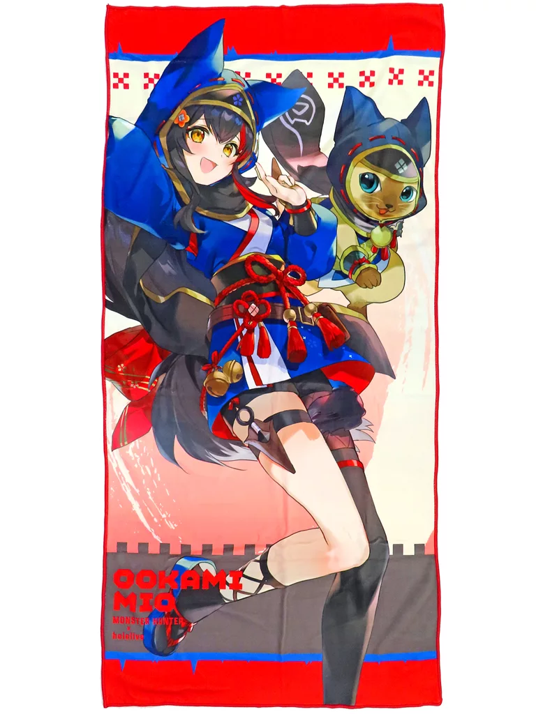 Ookami Mio - Monster Hunter x Hololive - Towels - hololive