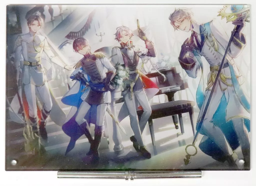 ROF-MAO - Acrylic stand - Acrylic Art Plate - Rof-Mao Playing Card Motif - Kaida Haru & Fuwa Minato & Kagami Hayato & Kenmochi Toya