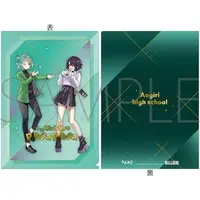Otodama Tamako & Puwapuwa Popura - Stationery - Plastic Folder - Aogiri High School