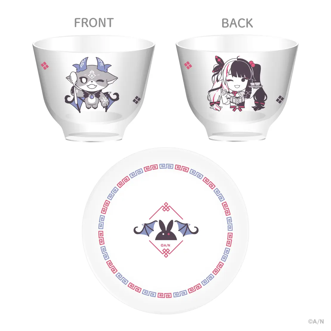 Debidebi Debiru & Yorumi Rena - Dish - Tumbler, Glass - Tableware - Nijisanji
