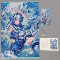 Twisty Amanozako - Tapestry - Key Chain - Birthday Merch Complete Set - Acrylic Art Plate - Character Card - Nijisanji
