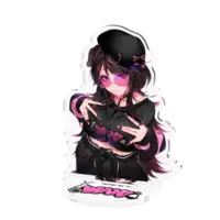 Inukai Mashiro - Acrylic stand - VTuber Size-70x70mm