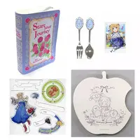 Aki Rosenthal - Tableware - Dish - Hand-signed - Spoon - Pouch - Acrylic stand - Birthday Merch Complete Set - hololive