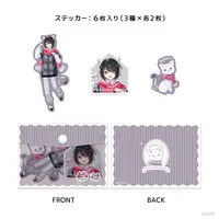 Mashiro Meme - Case - Stickers - Nijisanji Wannyan Days - Nijisanji