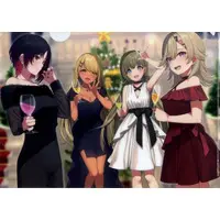 VSPO! - Stationery - Plastic Folder - Komori Met & Kaminari Qpi & Kisaragi Ren & Hanabusa Lisa