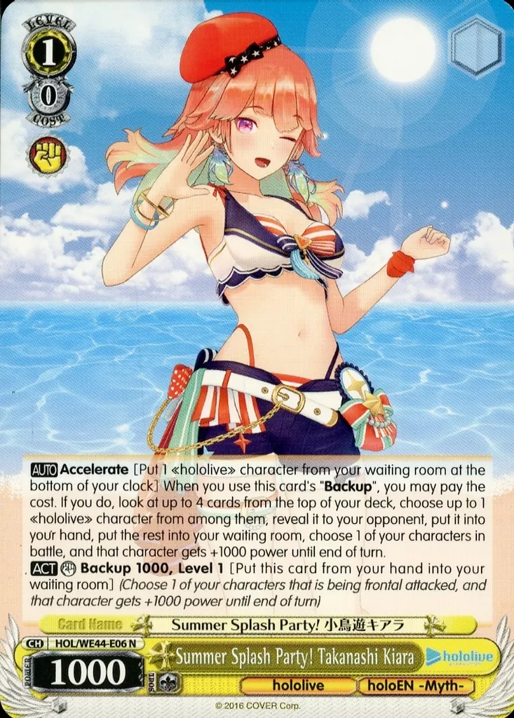 Takanashi Kiara - Weiss Schwarz - Trading Card - hololive English