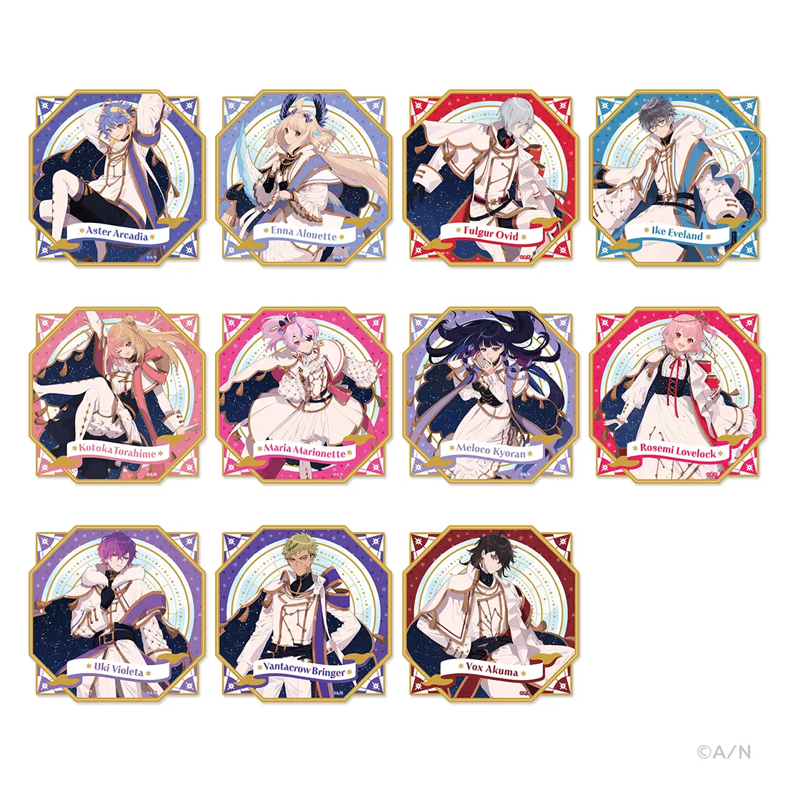 Nijisanji - Stickers - Character Card (Random Item)