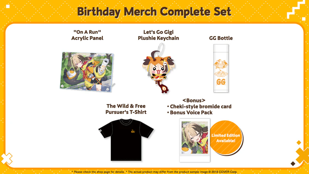 "Gigi Murin Birthday Celebration 2024" Merch Complete Set