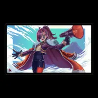 Fujinohana Takako - Stickers - VTuber Size-100 x 100 (mm)