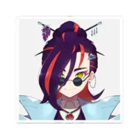 Fujinohana Takako - Daypack - Badge - VTuber Size-70 x 70 (mm)