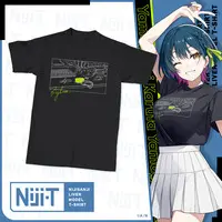 Yamagami Karuta - Clothes - T-shirts - Niji-T - Nijisanji Liver Model T-Shirt - Nijisanji Size-L
