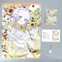 Higuchi Kaede - Key Chain - Character Card - Tapestry - Birthday Merch Complete Set - Acrylic Art Plate - Nijisanji