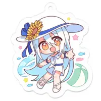 Nishina Nishika - Acrylic Key Chain - Key Chain - VTuber Size-50 x 50 (mm)
