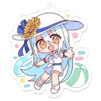 Nishina Nishika - Acrylic Key Chain - Key Chain - VTuber Size-70 x 70 (mm)