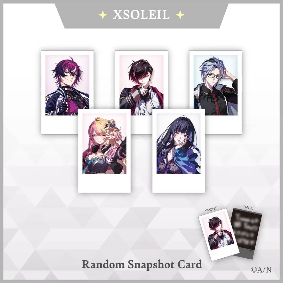 XSOLEIL - Nijisanji Welcome Goods - Character Card - Kotoka Torahime & Doppio Dropscythe & Meloco Kyoran & Ver Vermillion (Random Item)