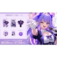Ibara DevilRoze - Complete Set - Acrylic Art Plate - Badge - Character Card - Pen Light - VTuber