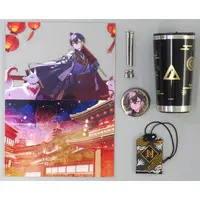 Yatogami Fuma - Charm - Birthday Merch Complete Set - Acrylic Art Plate - Badge - Tableware - Tumbler, Glass - HOLOSTARS
