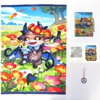 Debidebi Debiru - Character Card - Tapestry - Key Chain - Acrylic Art Plate - Birthday Merch Complete Set - Nijisanji