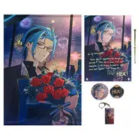 Hex Haywire - Acrylic Key Chain - Badge - Tapestry - Acrylic Art Plate - Birthday Merch Complete Set - Nijisanji