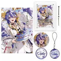 Aster Arcadia - Key Chain - Birthday Merch Complete Set - Canvas Board - Badge - Acrylic Art Plate - Nijisanji