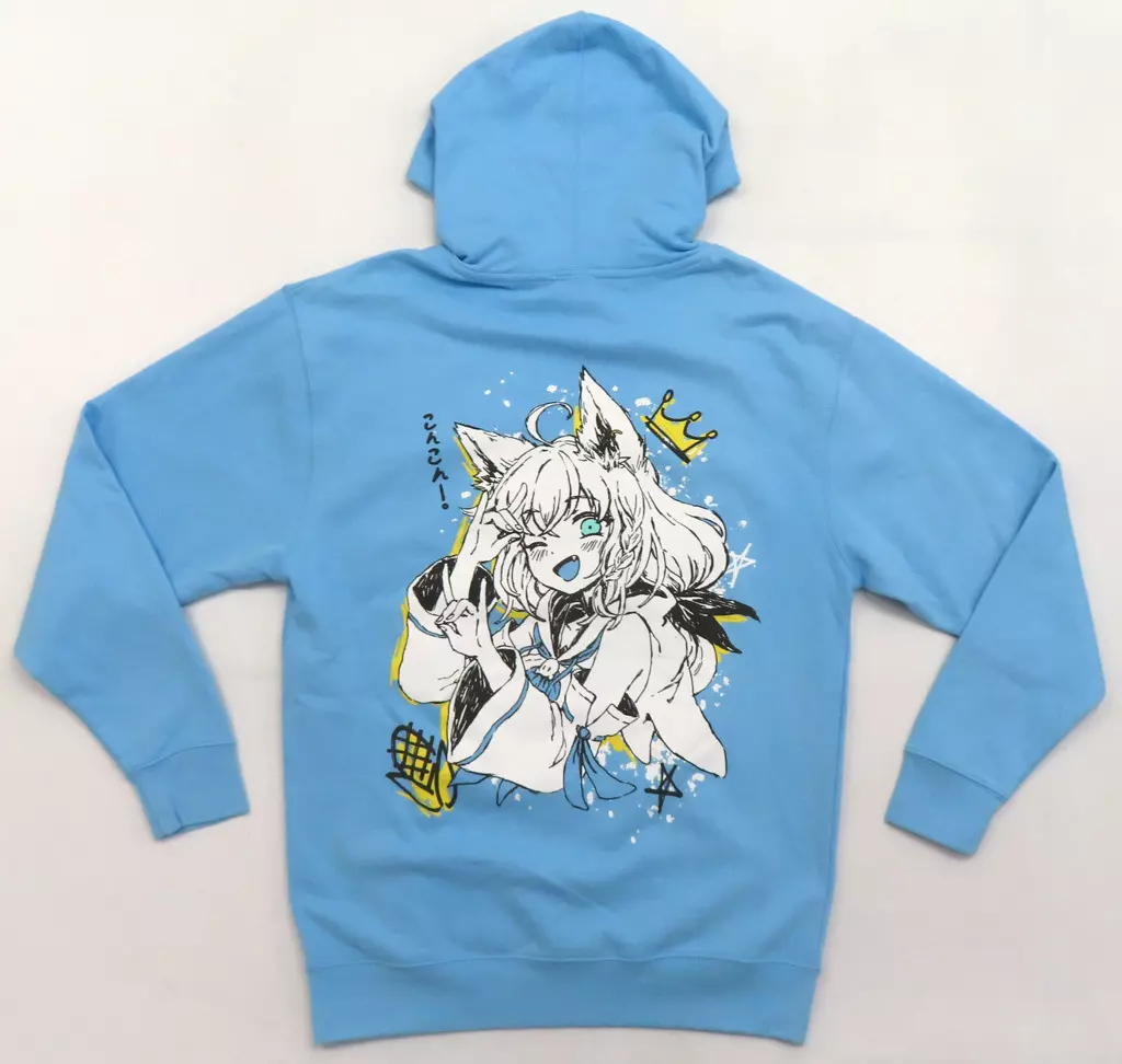 最安値】OMOCAT 白上フブキコラボパーカー XL ホロライブ