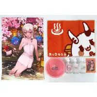 Nakiri Ayame - Tapestry - Soap Dispenser - Pail for Bath - Bath Mat - Postcard - Hand-signed - Birthday Merch Complete Set - hololive
