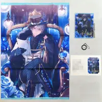 Kaida Haru - Tapestry - Character Card - Birthday Merch Complete Set - Key Chain - Acrylic Art Plate - Nijisanji
