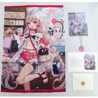 Reimu Endou - Tapestry - Character Card - Birthday Merch Complete Set - Key Chain - Acrylic Art Plate - Nijisanji