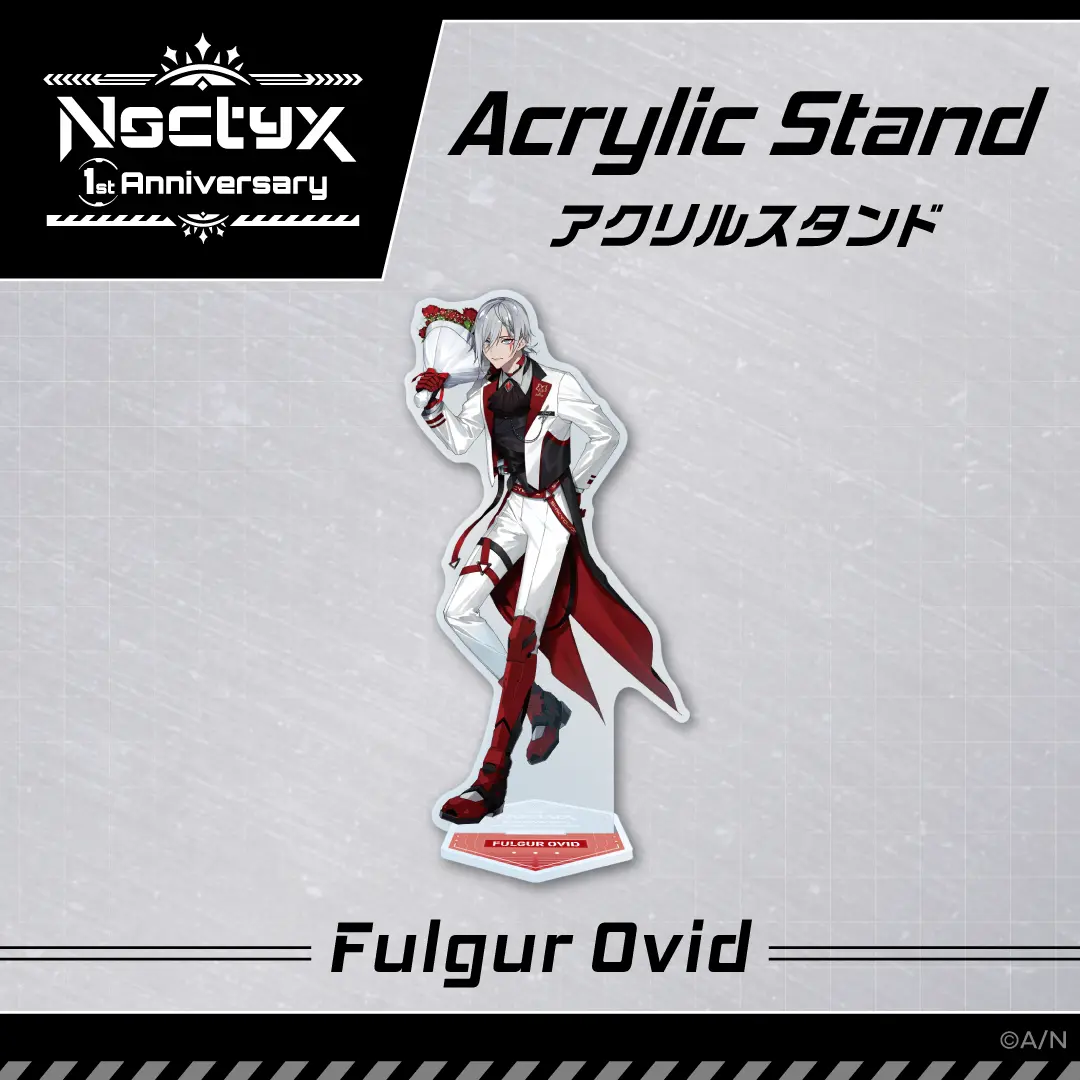 Fulgur ovidファルガー・オーヴィド 缶バッジ　チェキ　アクリルスタンド Fulgur Ovid - Acrylic stand - Noctyx (【Noctyx 1st Anniversary
