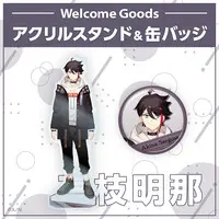 Saegusa Akina - Badge - Nijisanji Welcome Goods - Nijisanji