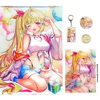 Hoshikawa Sara - Tapestry - Badge - Acrylic Art Plate - Birthday Merch Complete Set - Acrylic Key Chain - Nijisanji