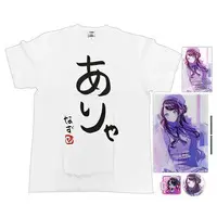 Kaga Nazuna - Clothes - Complete Set - Postcard - T-shirts - Clip - Acrylic Art Plate - Badge - VSPO! Size-XL