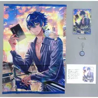 Leos Vincent - Key Chain - Character Card - Tapestry - Acrylic Art Plate - Birthday Merch Complete Set - Nijisanji