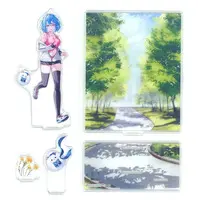 Yukihana Lamy - Clothes - Drink Bottle - Birthday Merch Complete Set - Acrylic Diorama Stand - Acrylic stand - Wristband - Postcard - hololive