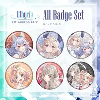 Nijisanji - Badge - Enna Alouette & Reimu Endou & Millie Parfait