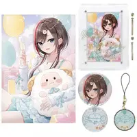 Kurusu Natsume - Key Chain - Badge - Acrylic Art Plate - Canvas Board - Birthday Merch Complete Set - Nijisanji
