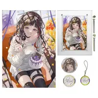Hayase Sou - Key Chain - Badge - Acrylic Art Plate - Canvas Board - Birthday Merch Complete Set - Nijisanji